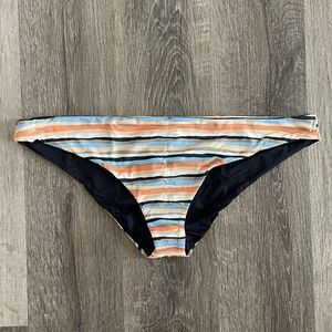 NWT Prana Gemma Reversible Bikini Bottom in Water Stripe - Size: XL